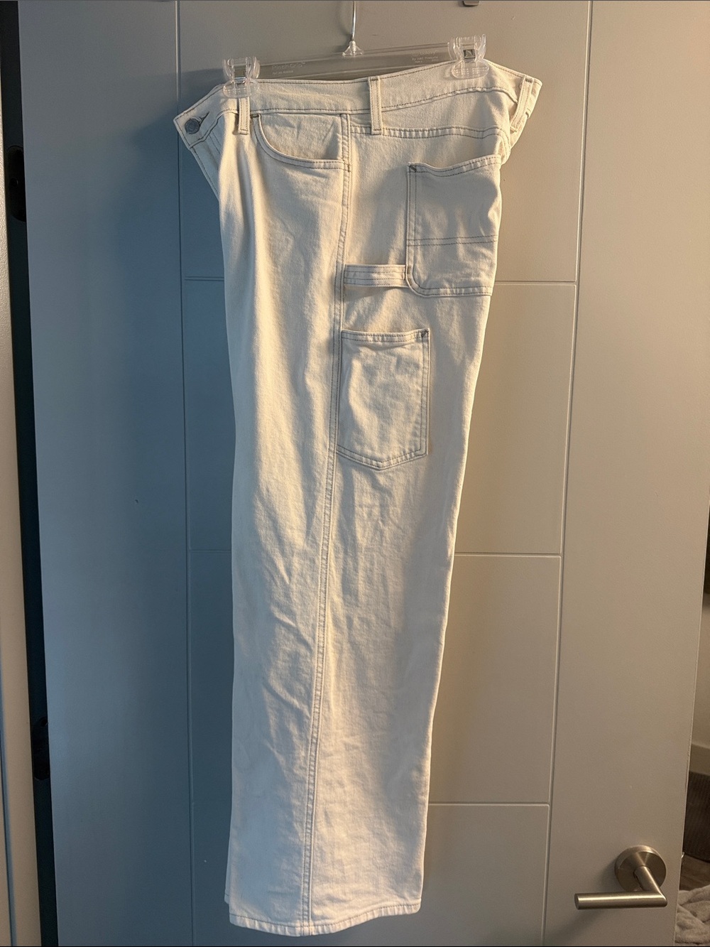 Signature by Levi Strauss White Wide-Leg Jeans